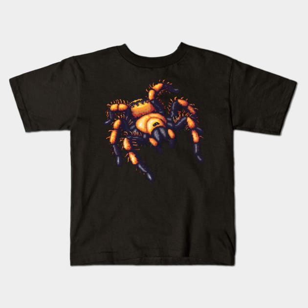 16-Bit Tarantula Kids T-Shirt by Animal Sphere